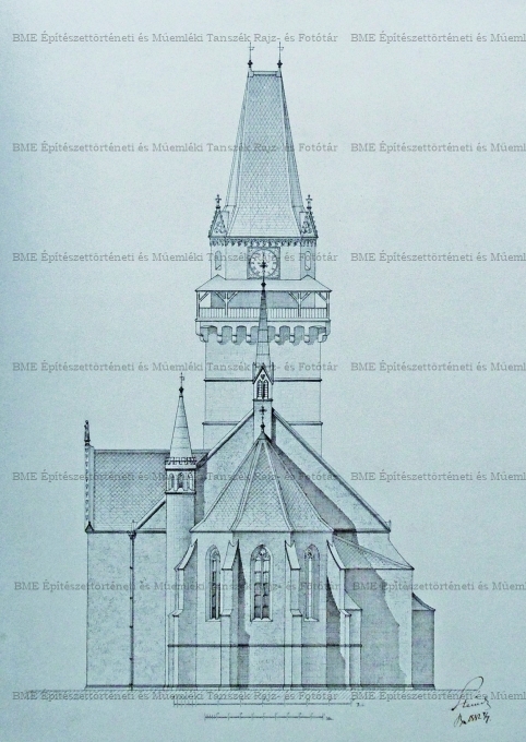 Templom hátsó homlokzata