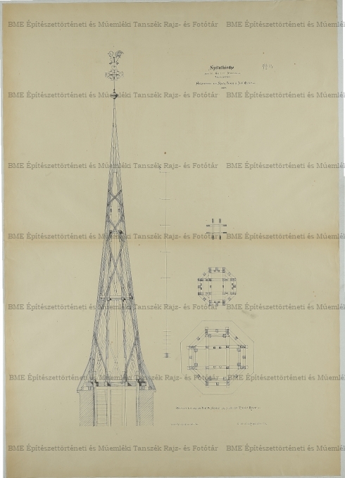 Braunau am Inn-i Brügerspitalkirche torony részletei