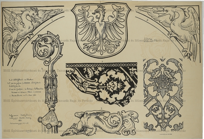 Krakkó templomainak sírkő részletei