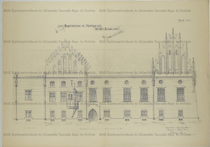 Krakkói Jagellonicum homlokzata