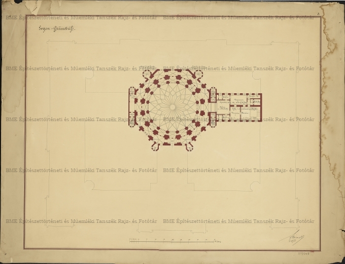 Berlini Reichstag pályaterve, páholyok alaprajza