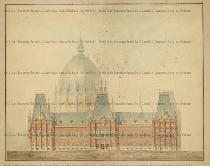 Berlini Reichstag pályaterve, északi homlokzat