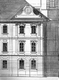 Egri Líceum, homlokzati részletrajz; Könyvtár freskó: J. L: Kracker, Zach József, 1778, díszterem freskó:Franz Sigrist,1781, kápolna freskó: Franz Anton Maulbertsch,1792-93