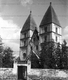 Jáki apátsági templom, távlat Ny-ról