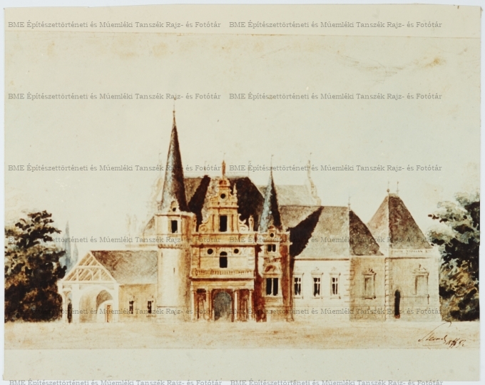 Kocsóci Rakovszky kastély tervének fotója