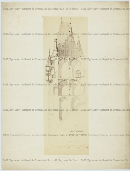 Vajdahunyadi vár,; Metszet